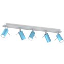 Lampa sufitowa PRESTON BLUE/WHITE 5x mini GU10