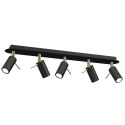 Lampa sufitowa PRESTON GOLD/BLACK 5x mini GU10