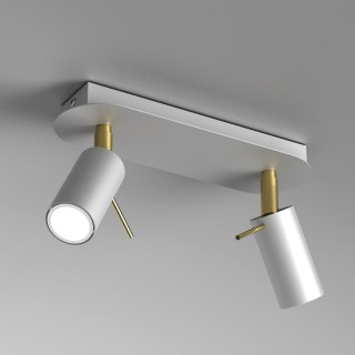 Lampa sufitowa Preston 2x mini GU10 Złoty/Biały