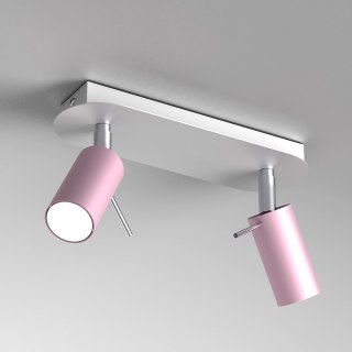 Lampa sufitowa Preston 2x mini GU10 Różowy/Biały