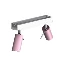 Lampa sufitowa PRESTON PINK/WHITE 2x mini GU10