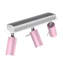 Lampa sufitowa PRESTON PINK/WHITE 3x mini GU10