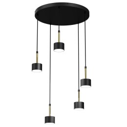 Lampa wisząca ARENA BLACK/GOLD 5xGX53