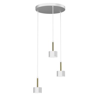 Lampa wisząca Arena 3xGX53 Biały/Złoty