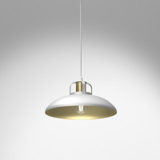 Lampa wisząca Felix 1xE27 Biały/Złoty