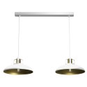 Lampa wisząca FELIX WHITE/GOLD 2xE27