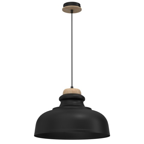 Lampa wisząca ASMUND BLACK 1xE27 40cm