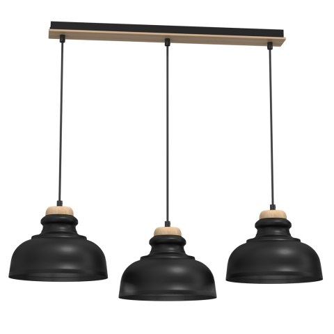 Lampa wisząca ASMUND BLACK 3xE27