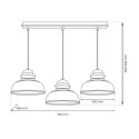 Lampa wisząca ASMUND BLACK 3xE27