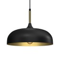 Lampa wisząca LINCOLN BLACK/GOLD 1xE27 35cm