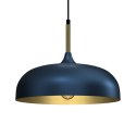 Lampa wisząca LINCOLN BLUE/GOLD 1xE27 35cm