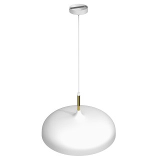 Lampa wisząca Lincoln 1xE27 45cm Biały/Złoty