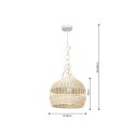 Lampa wisząca VIMINI WHITE 1xE27