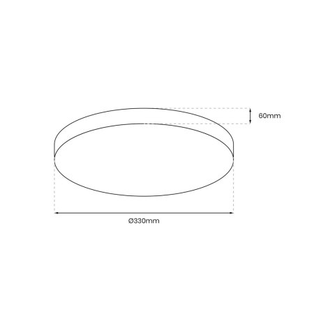 Plafon MAYA BLACK 15W LED IP44 Ø330 mm Plafon MAYA BLACK 15W LED IP44 Ø330 mm