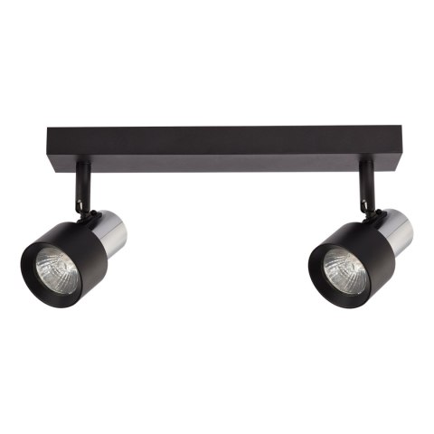 Lampa Sufitowa Cino 2xGU10 Czarny + Chrom Lampa Sufitowa Cino 2xGU10 Czarny + Chrom
