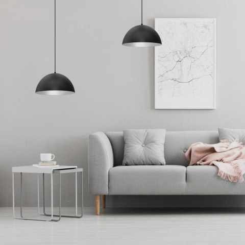 Lampa wisząca Beta Czarny/Biały 1xE27 35cm