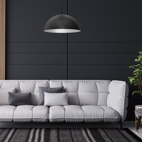 Lampa wisząca Beta Czarny/Biały 1xE27 45cm