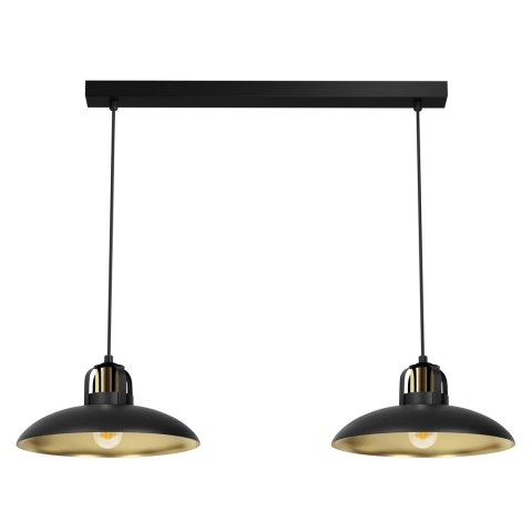 Lampa wisząca FELIX BLACK/GOLD 2xE27