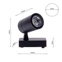 Lampa Sufitowa TRACK LIGHT 7W LED Black 3000K