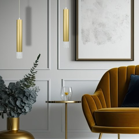 Lampa wisząca TUBI GOLD 1xGU10 Lampa wisząca TUBI GOLD 1xGU10
