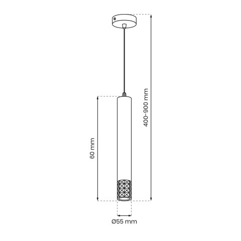 Lampa wisząca TUBI WHITE 1xGU10 Lampa wisząca TUBI WHITE 1xGU10
