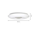 Plafon VELA 24W LED Ø400 mm Ściemnialny+ Pilot