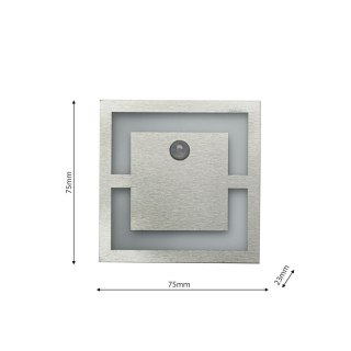 Oprawa schodowa QUADRO Barwa Neutralna 4000K 12V z czujnikiem ruchu