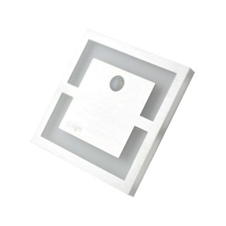 Oprawa schodowa QUADRO Barwa Zimna 6500K 12V z czujnikiem ruchu