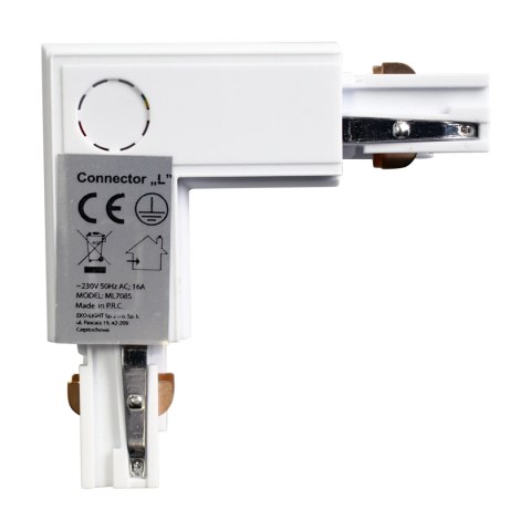 Łącznik Lampy Track Light Biały 3-obwodowy Typ: LD Łącznik Lampy Track Light Biały 3-obwodowy Typ: LD