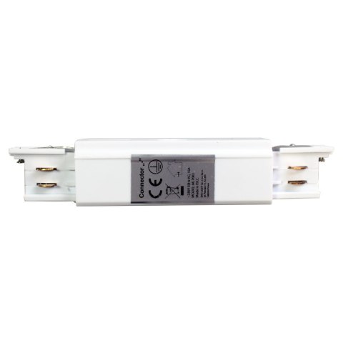 Łącznik Lampy Track Light Biały 3-obwodowy Typ: Prosty Łącznik Lampy Track Light Biały 3-obwodowy Typ: Prosty