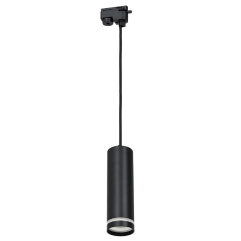 Pipe Ring Track Pendant Light Black 1xGU10