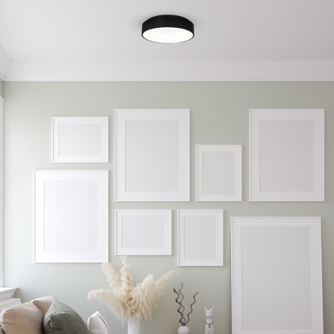 Plafon OHIO BLACK 40W LED 3000K-4000K Ø450mm Plafon OHIO BLACK 40W LED 3000K-4000K Ø450mm