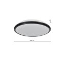 Plafon TERMA BLACK 18W LED IP44 Ø280 mm