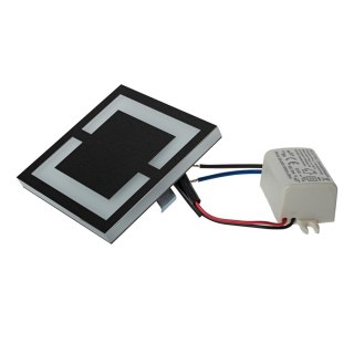 Oprawa schodowa QUADRO BLACK Barwa Ciepła 3000K