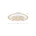 Plafoniera LED ZONDA GOLD 48W z wentylatorem