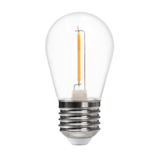 Żarówka Filamentowa LED 1W ST45 E27 2700K Plastik