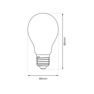 Żarówka Filamentowa LED 1W ST45 E27 2700K Plastik