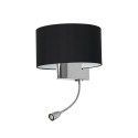 Kinkiet CASINO BLACK/CHROME 1xE27 + 1W LED