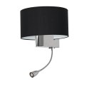 Kinkiet CASINO BLACK/CHROME 1xE27 + 1W LED